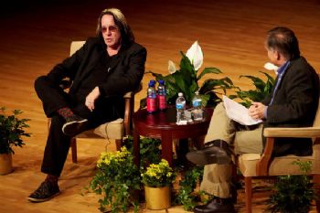 Todd Rundgren and Ken Owen during the Ubben Lecture
